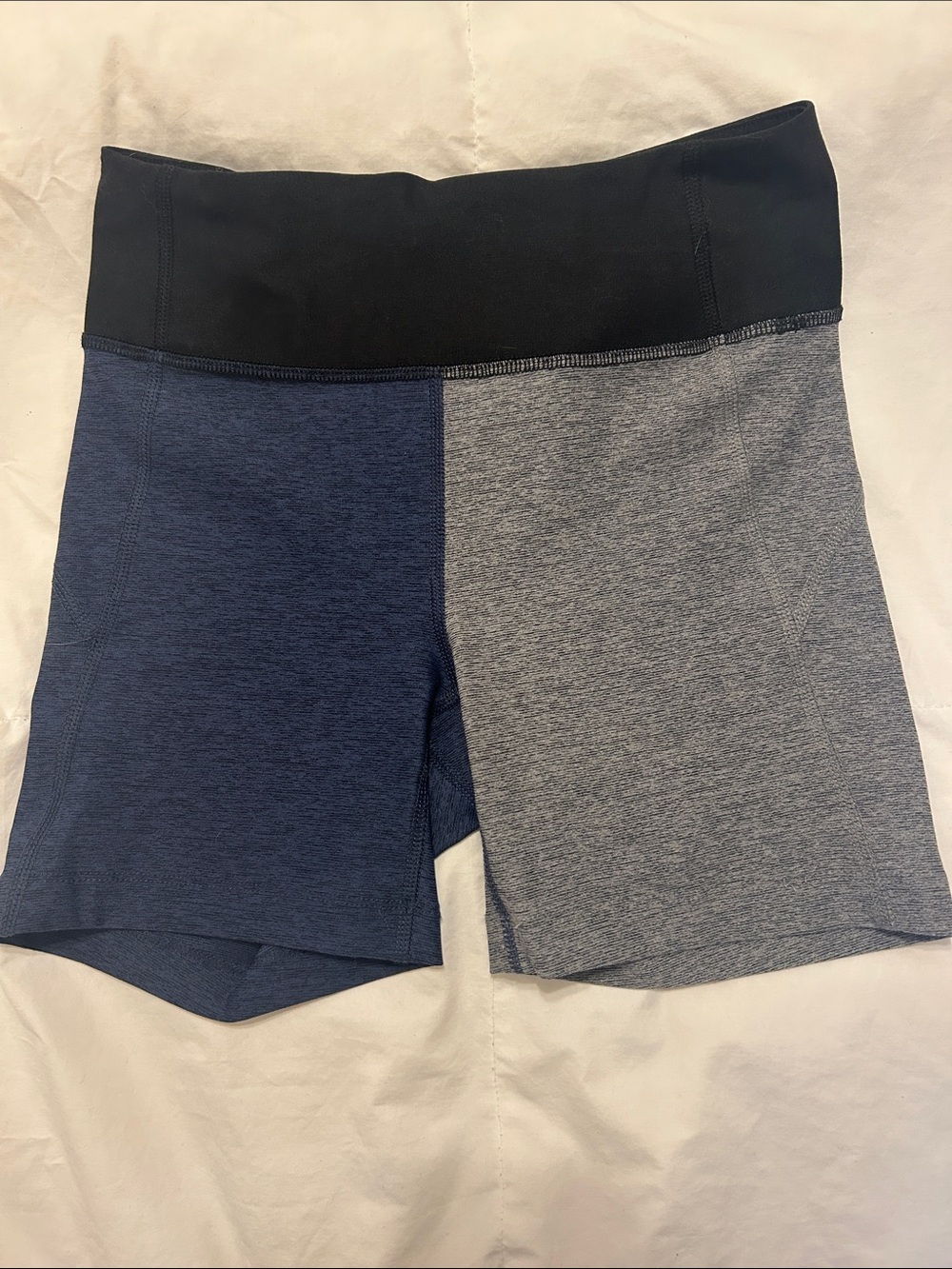 Outdoor Voices Colorblock Women’s Active Shorts - Navy & Heather Gray